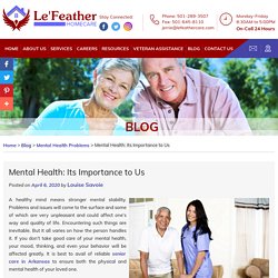 Mental Health: Its Importance to Us