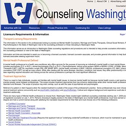 Moving or Transfering your Counselor Registration or License