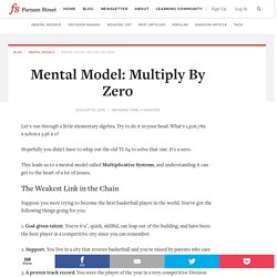 Mental Model: Multiply By Zero