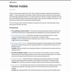 Mental models