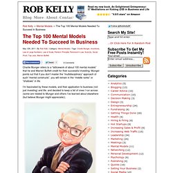 The Top 100 Mental Models (Inspired By Charlie Munger)