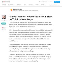 Mental Models: How to Train Your Brain to Think in New Ways - James Clear - Pocket