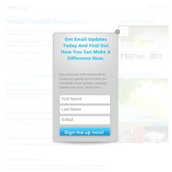 Mental Health Resources - Healthy Minds Canada