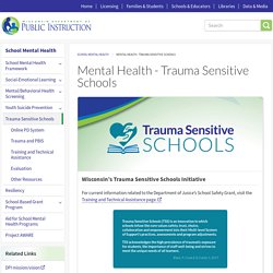 Mental Health - Trauma Sensitive Schools