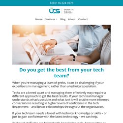 Tech Team Mentoring - Universal Digital Services Ltd