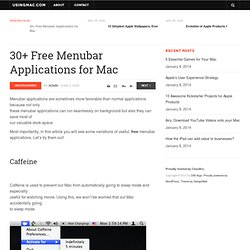 30+ Free Menubar Applications for Mac