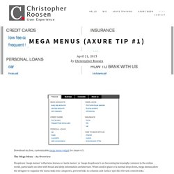 Mega Menus (Axure Tip #1) — Christopher Roosen