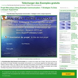 Term Stmg Cours Chap 5 La Démarche Mercatique Partie De La Projet Mercatique Stmg Exemple Communication - Télécharger des Exemples gratuits
