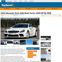 2010 Mercedes SL65 AMG Black Series 1000 HP by MKB