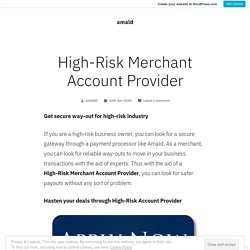 High-Risk Merchant Account Provider – amald