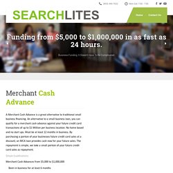 Merchant Cash Advance New York - SearchLites