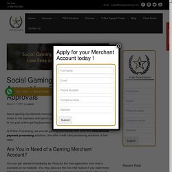 Social Gaming Merchant Account Solutions