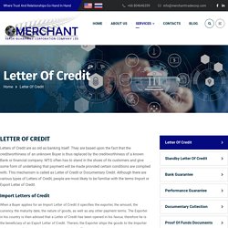 International Trade Finance Letter of Credit