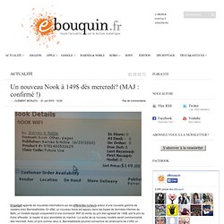 Un nouveau Nook à 149$ dès mercredi? (MAJ : confirmé !)