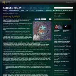 Mercury Spotlight « Space « Science Today: Beyond the Headlines