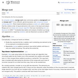 Merge sort