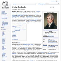 Meriwether Lewis