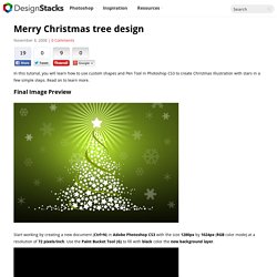 Merry Christmas tree design
