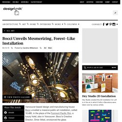 Bocci Unveils Mesmerizing Forest-Like Installation