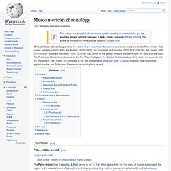 Mesoamerican chronology