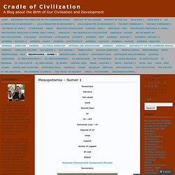 Mesopotamia – Sumer 1 « Cradle of Civilization