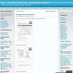 Mesopotamia Worksheets « Mr. Proehl Social Studies Class