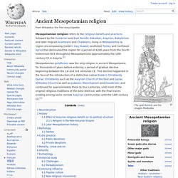 Ancient Mesopotamian religion
