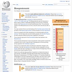 Mesoproterozoic