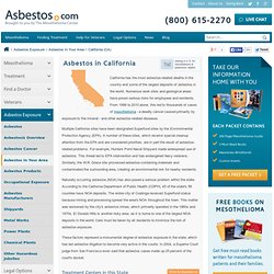 California - Asbestos & Mesothelioma Information in Your Area