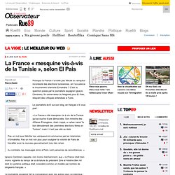La France « mesquine vis-à-vis de la Tunisie », selon El Pais