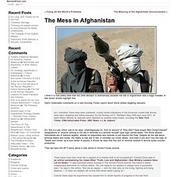 The Mess in Afghanistan « BernardFinel.com