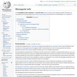 Messagerie web