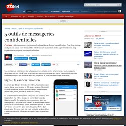 5 outils de messageries confidentielles - ZDNet