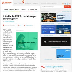 A Guide To PHP Error Messages For Designers - Smashing Coding