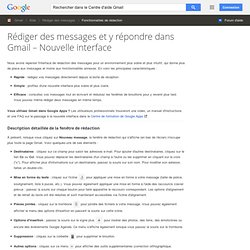 Rédiger des messages et y répondre dans Gmail - Nouvelle interface - Centre d'aide Gmail