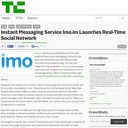 Instant Messaging Service Imo.im Launches Real-Time Social Network