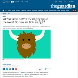 Yik Yak is the hottest messaging app. So how are Brits using it?