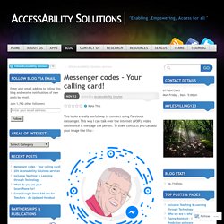 Messenger codes – Your calling card!