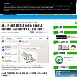 All in One Messenger: Google Chrome raggruppa le tue chat