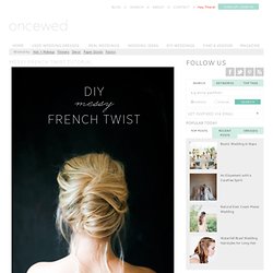 Messy French Twist Hair Tutorial