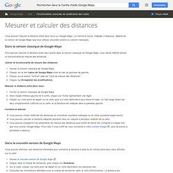 Mesurer et calculer des distances - Centre d'aide Google Maps