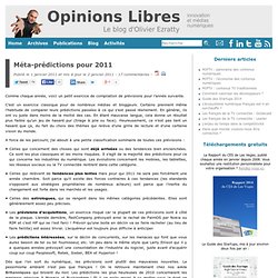 Méta-prédictions pour 2011