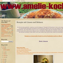 Amelie kocht Metabolic Balance: Rezepte mit Linsen und Bohnen