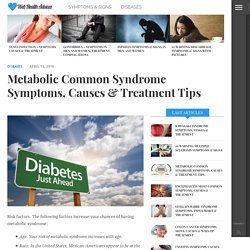 Metabolic Common Syndrome Symptoms, Causes & Treatment Tips – Page 4 – Web Health Advices