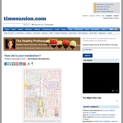 How old is your metabolism? - The Healthy Professor