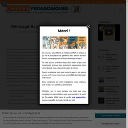 Métacognition et réussite des élèves