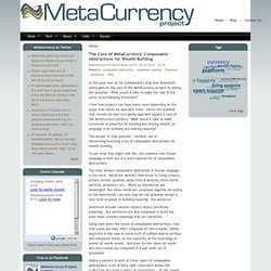 The Core of MetaCurrency: Composable Abstractions for Wealth Building