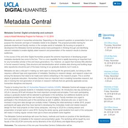 Center for Digital Humanities - UCLA