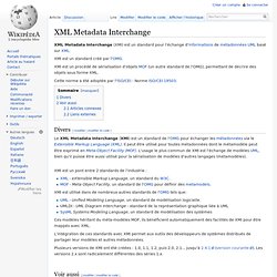 XML Metadata Interchange
