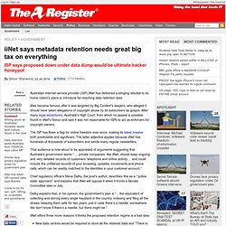 iiNet says metadata retention needs great big tax on everything